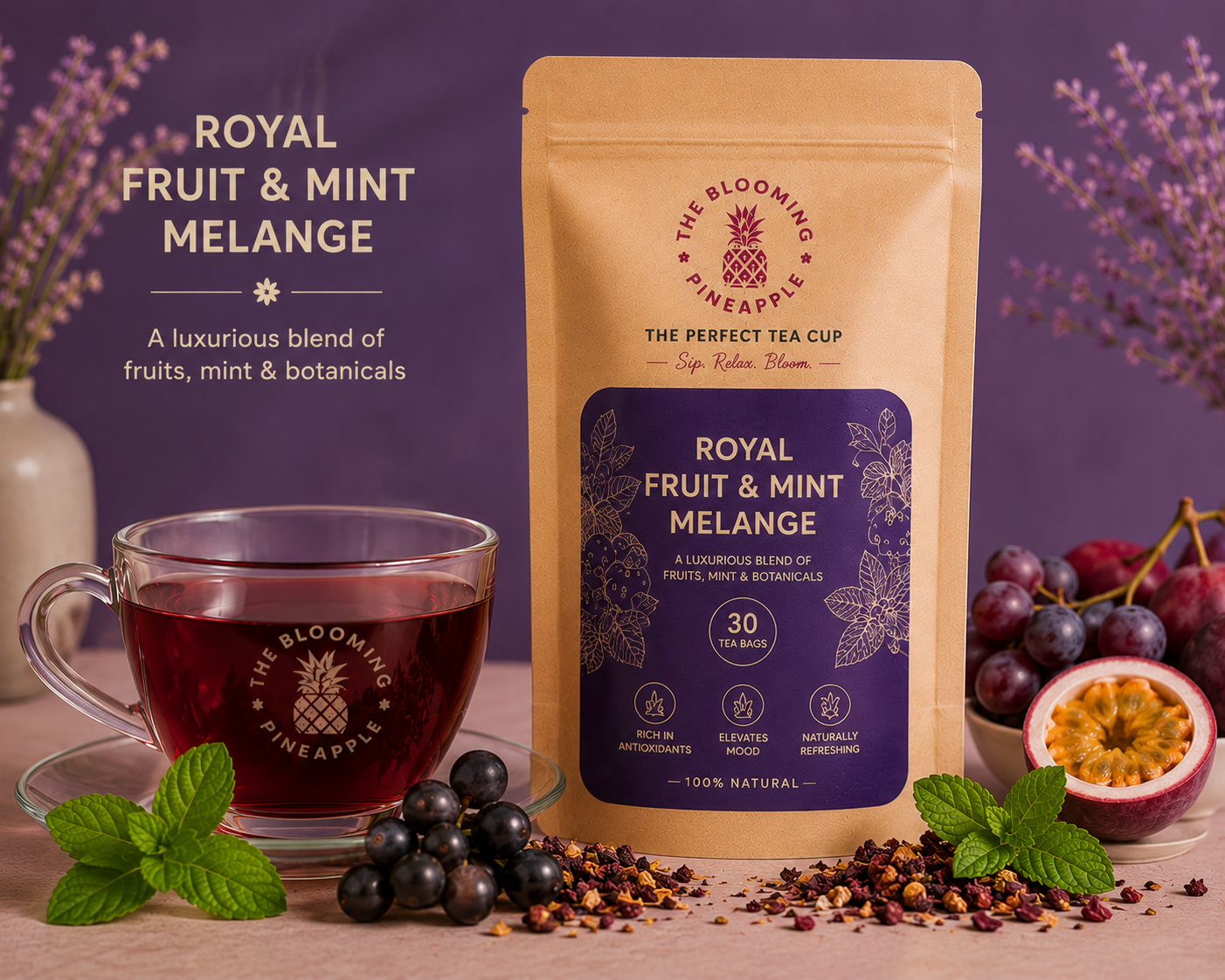 Royal Fruit & Mint Melange - 30 Tea Bags - Image 3